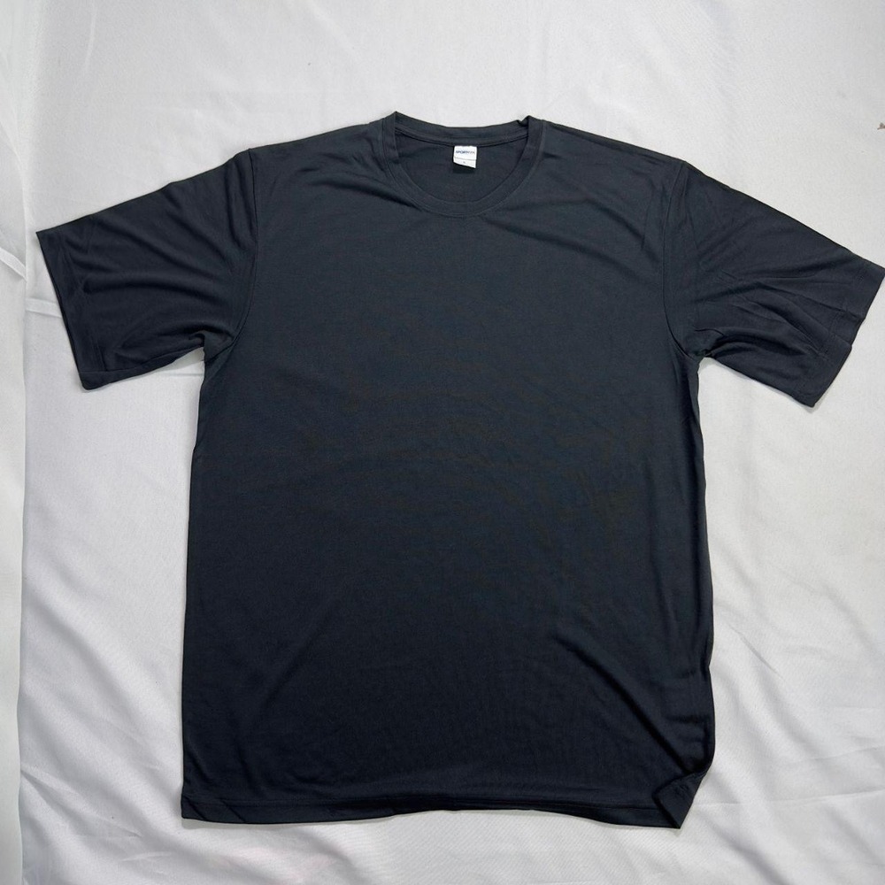 NEW Sport-Tek Men's Black Moisture-Wicking Tee ST450 - Large